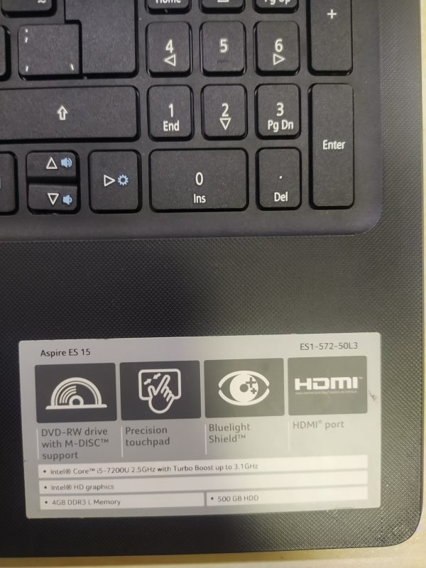 Acer Aspire Es1-572 Klavye Üst Kasa Touchpad Takım - Görsel 3