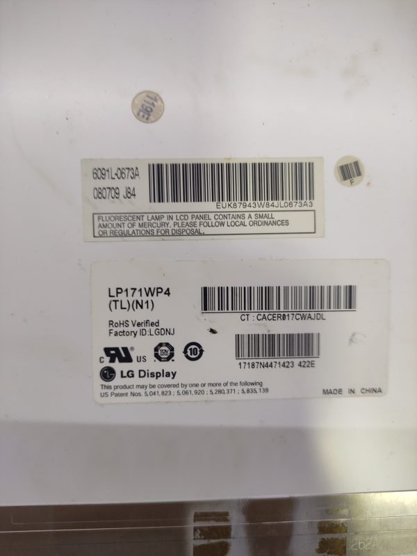 LP171WP4 (TL)(N1) Ekran 17.1 30Pin Florasanlı Ekran - Görsel 3