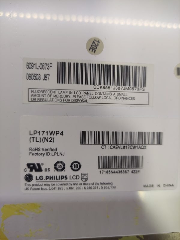 LP171WP4 (TL)(N2) Ekran 17.1 30Pin Florasanlı Ekran - Görsel 3