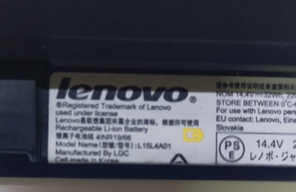 Lenovo L15L4A01 Batarya Pil - Görsel 2