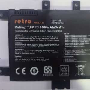 Asus C21N1634 Batarya Pil