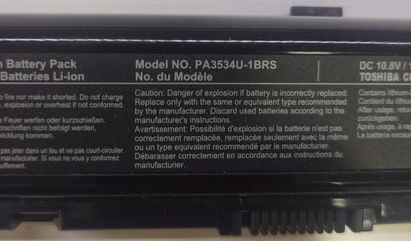 Toshiba PA3534U-1BRS Batarya Pil Orjinal - Görsel 2