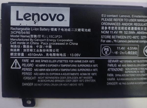 Lenovo L15C3PB1 Batarya Pil - Görsel 2