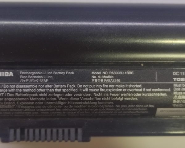 Toshiba PA3905U-1BRS Batarya Pil Orjinal - Görsel 2