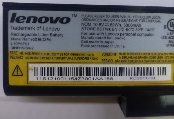 Lenovo L10P6F01 Batarya Pil - Görsel 2