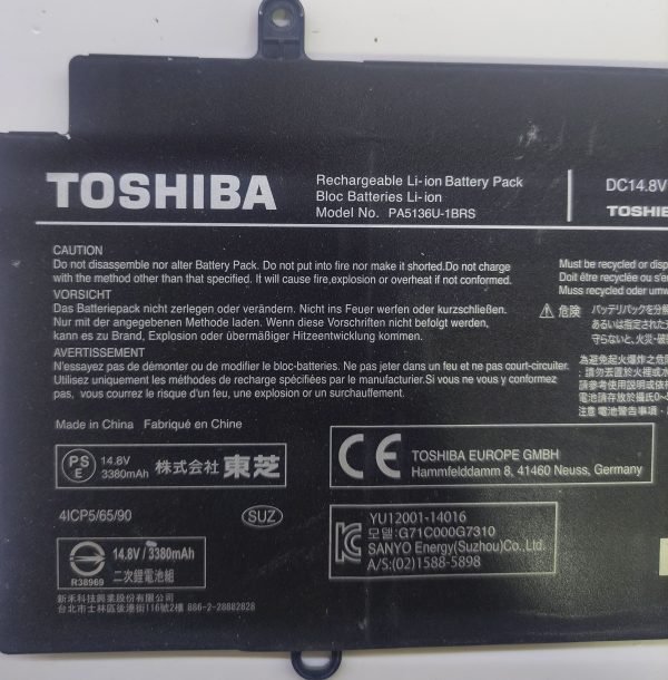 Toshiba PA5136U-1BRS Batarya Orjinal - Görsel 2